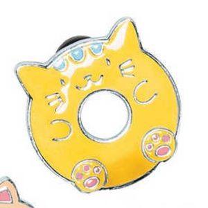 1 LEFT FUN Food Animal Emoji Enamel Pins Cat Donut